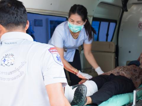 กิจกรรมซ่อมแผนอุบัติเหตุ 2561