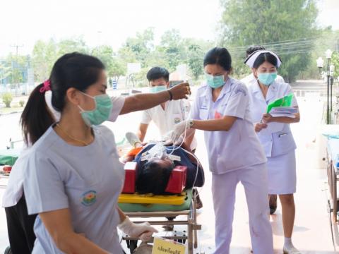 กิจกรรมซ่อมแผนอุบัติเหตุ 2561